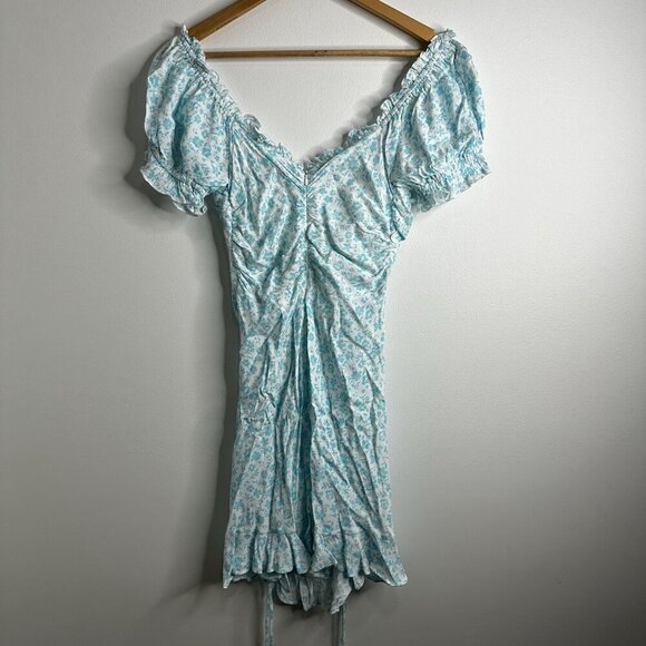 Lost + Wander Mini Sun Dress Puff Sleeve Coquette Prairie Babydoll Milkmaid - Picture 9 of 15